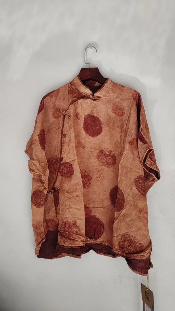 衣路38973夏季新款文艺范盘口斜襟上衣