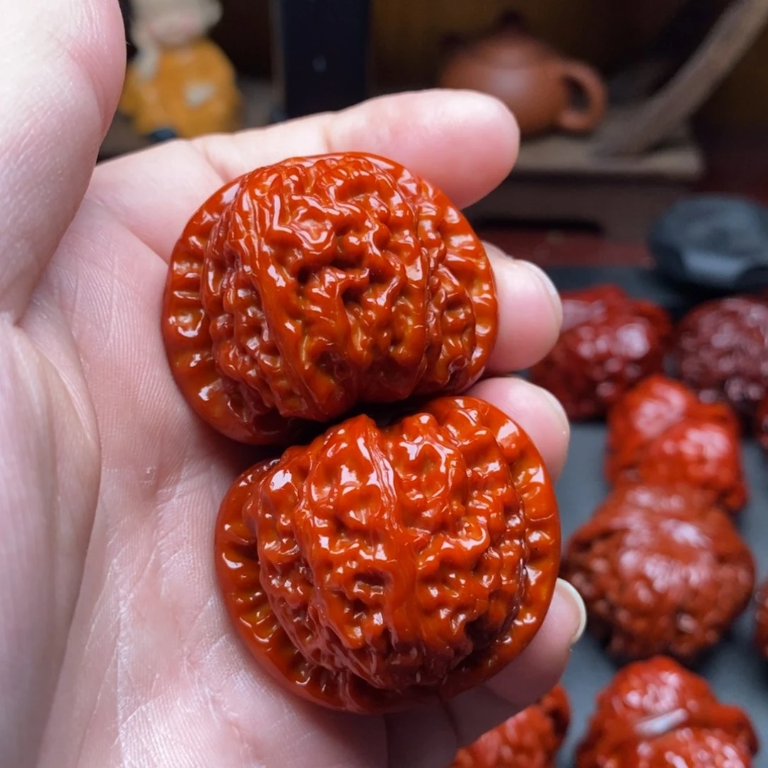 吊坠文玩核桃38白狮子