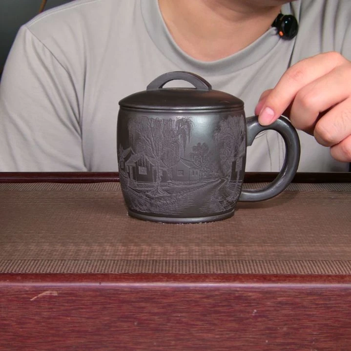 茶杯紫砂高货放漏