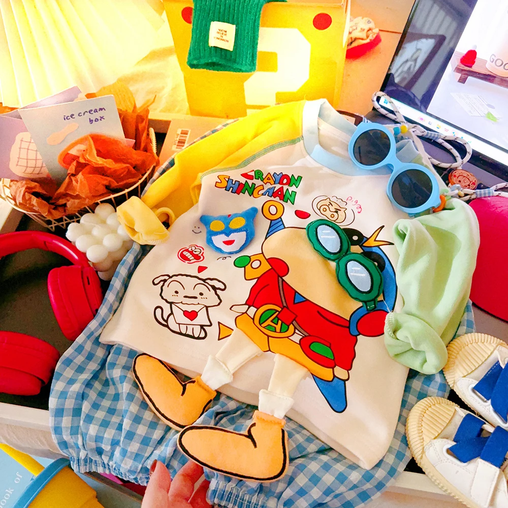 儿童德绒卡通立体长袖T恤