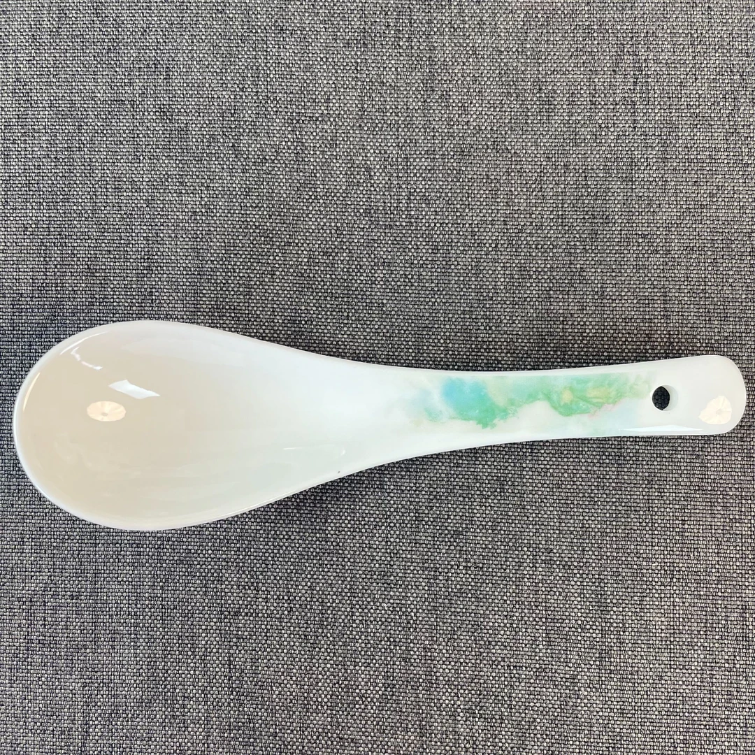 骨瓷青山系列小汤勺