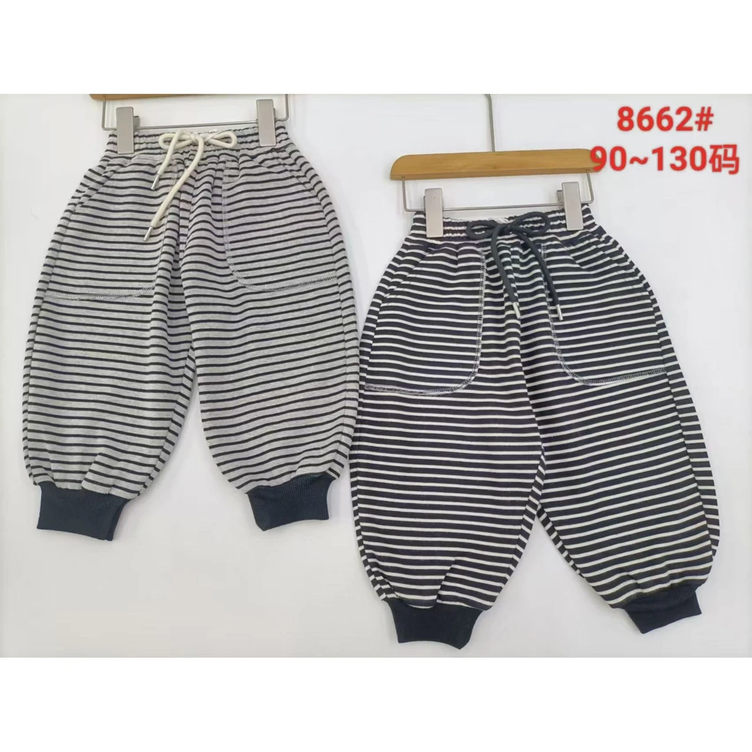 新款条纹运动儿童休闲裤8662