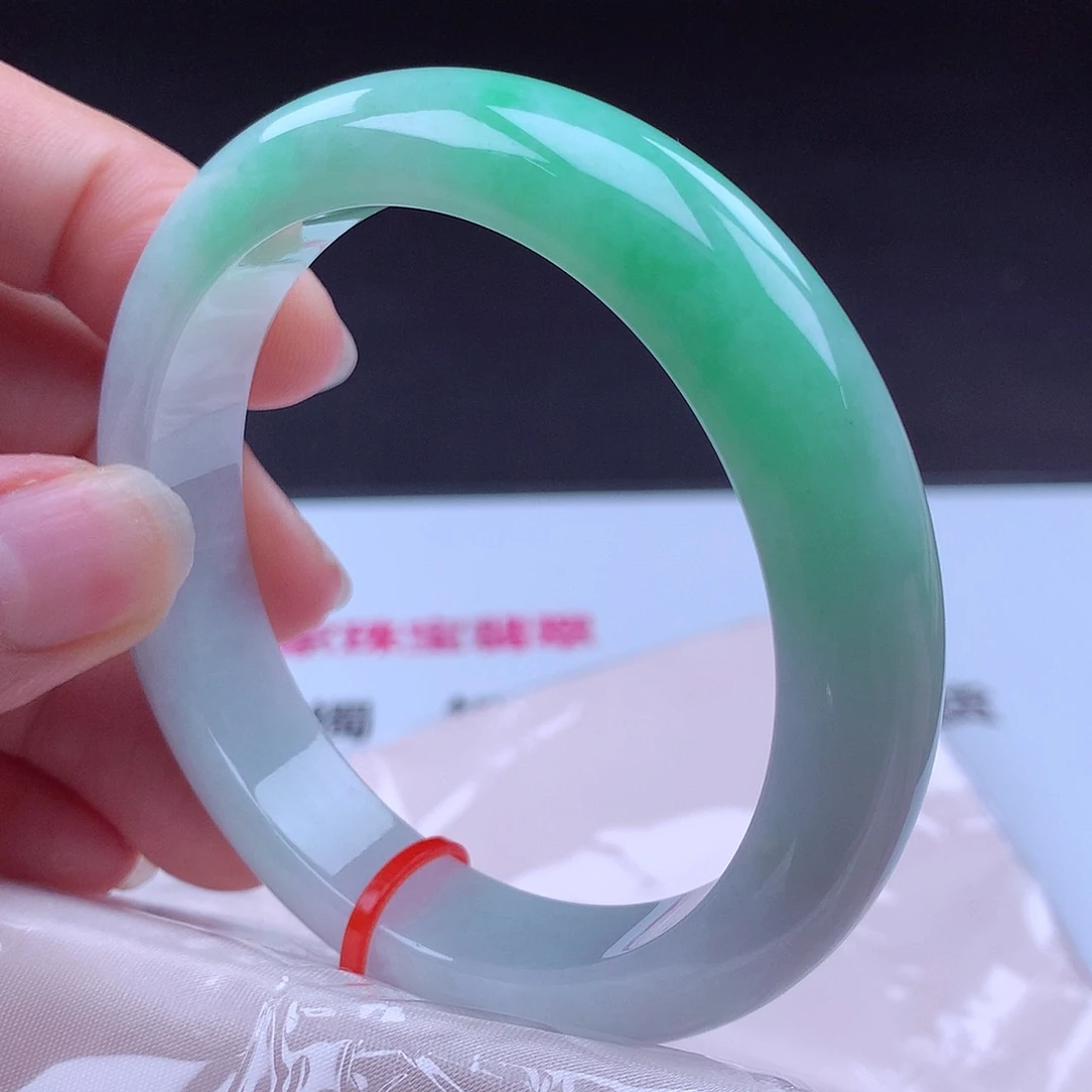 翡翠未镶嵌手镯手镯001390