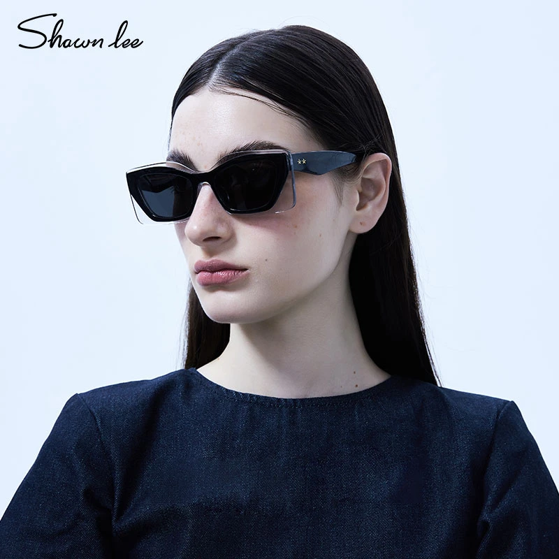 Shawnlee设计师个性方框墨镜女时尚潮流高级感防晒太阳镜防紫外线