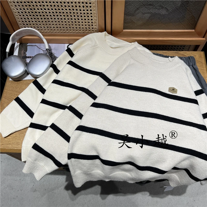 吴小越w1409儿童毛衣圆领百搭神器洋气秋冬新款男童原宿风文艺范