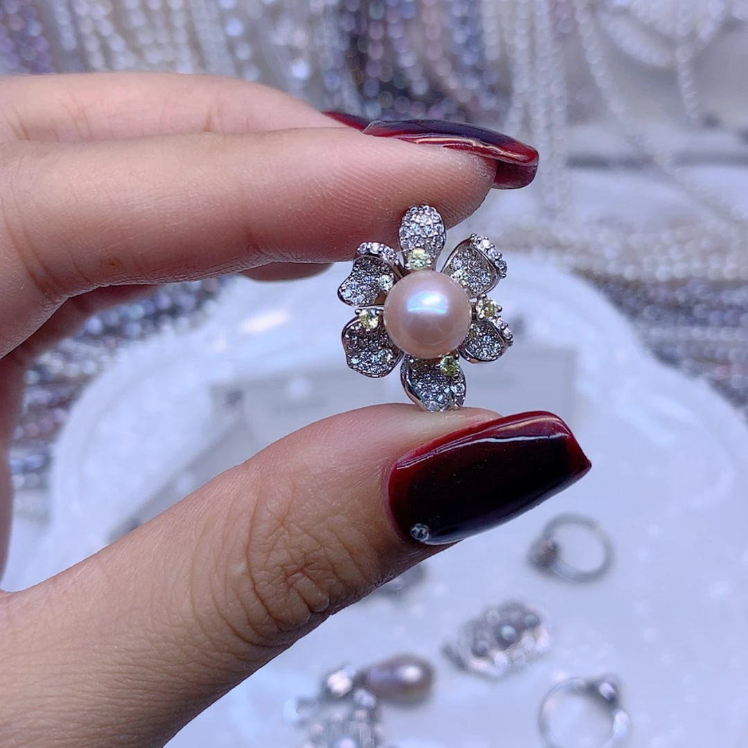 【闪购商品】淡水珍珠银S925镶嵌颈饰