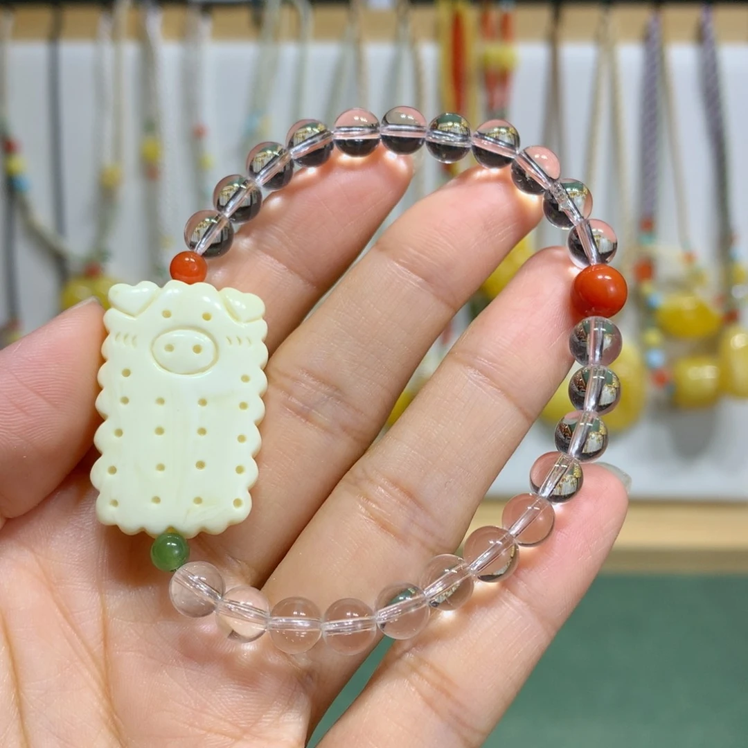 不****未镶嵌蜜蜡手链6.4mm