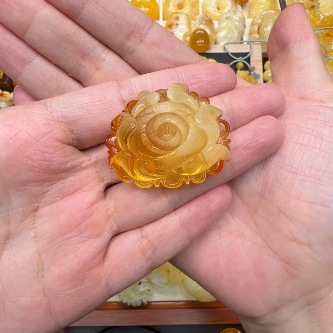 裸石琥珀未镶嵌蜜蜡