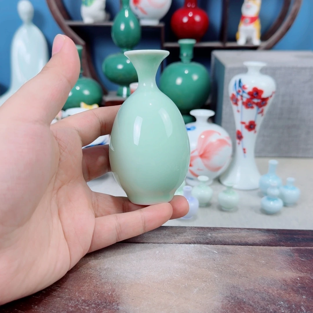 陶瓷手工小花器摆件