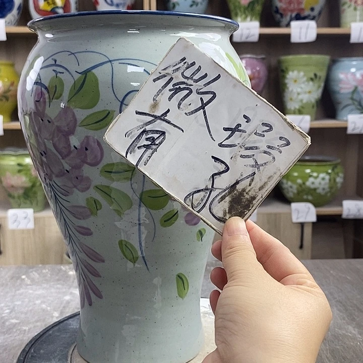 咕***桃摆件15xc景德镇陶瓷花盆