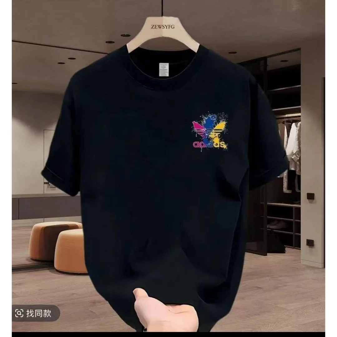 317【一折粉丝福利】潮牌男女同款圆领百搭T恤