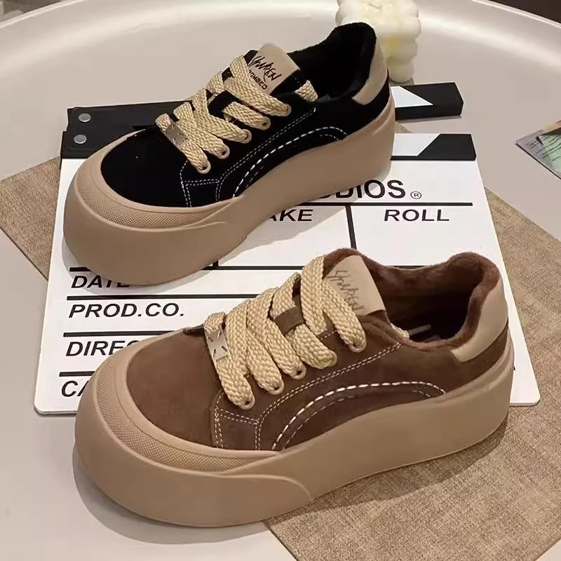 【JTG&SHOES 官方】复古德训鞋女大头厚底板鞋2025年秋季新款轻便