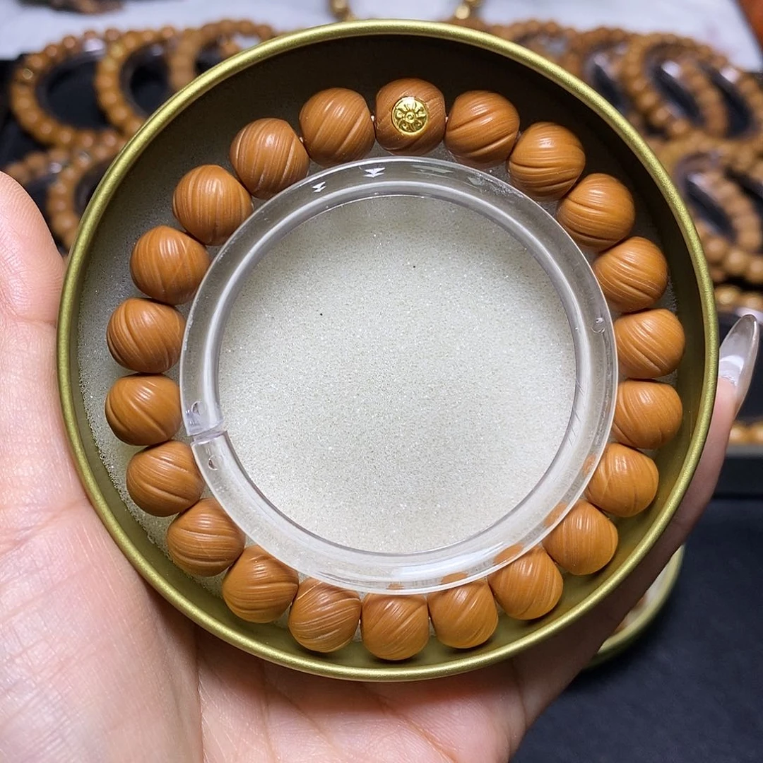 猴头核桃手串金标浩瀚乾坤定风珠尺寸10-11全品单号375号