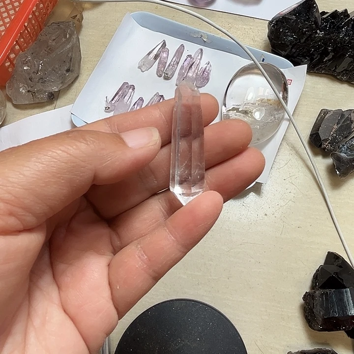 清***音水晶珠宝半成品未镶嵌