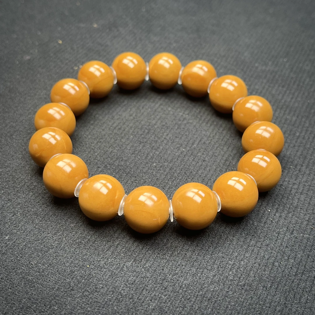 百年老树橄榄核正圆光珠手串铁核1.35尺寸