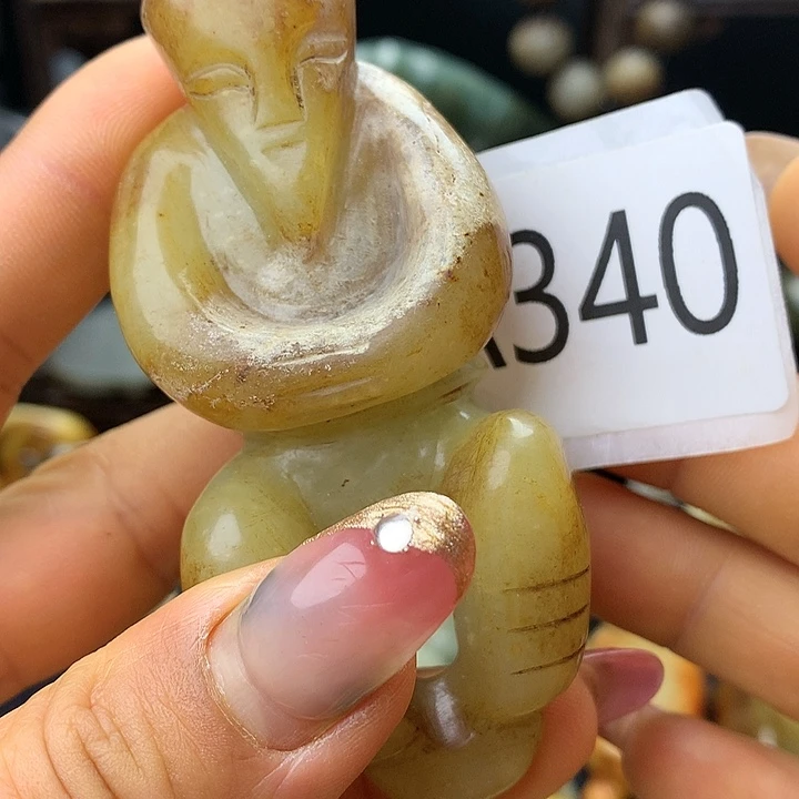 和田玉（糖玉）未镶嵌车挂