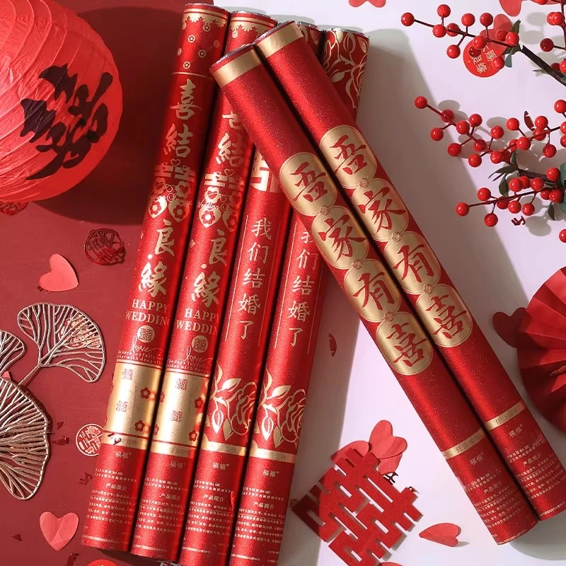 婚礼手持礼炮装饰礼花筒彩带喷花筒全套婚庆专用氛围感花瓣雨炮筒