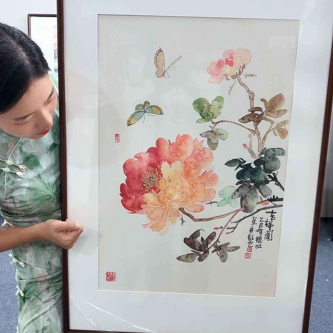 国画手绘作品90×80尺寸