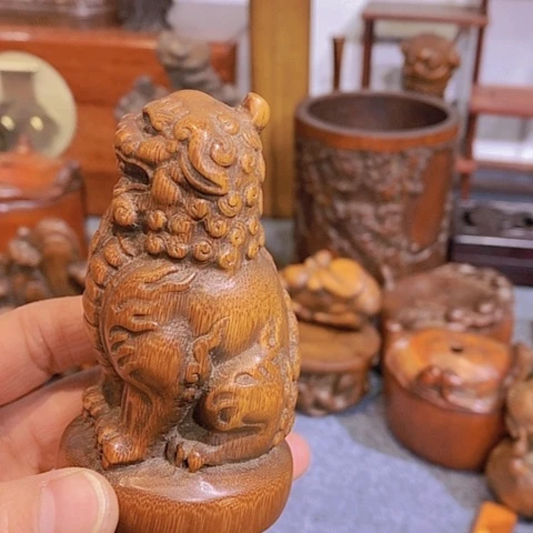 贡木冰*华彩木作摆件