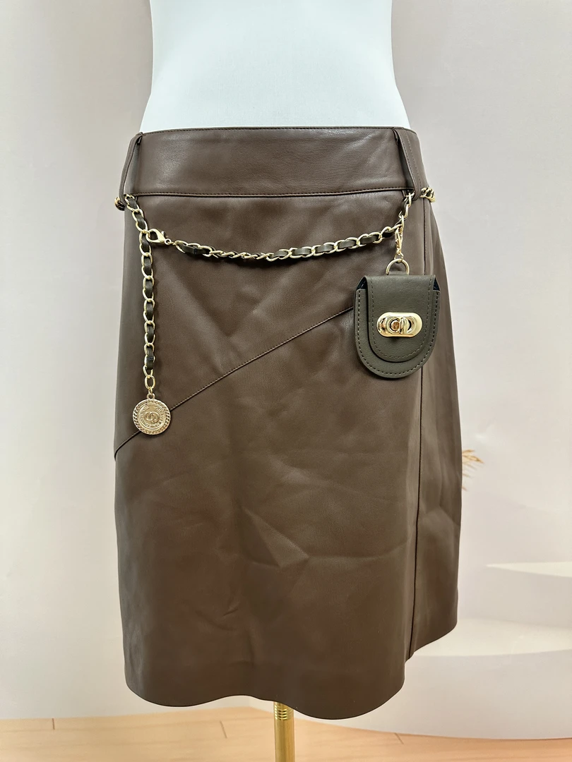 【下单无需备注自选尺码】A字裙百搭短裙半裙半身裙纯色BE091601