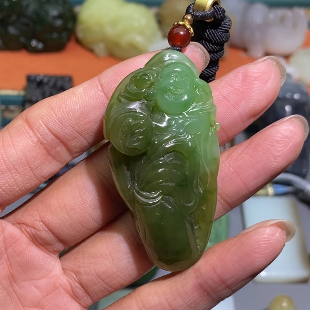 和田玉未镶嵌挂件