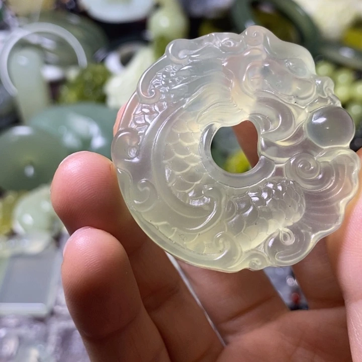 岫玉岫玉挂件未镶嵌