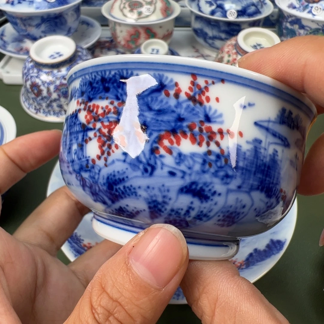 陶瓷景德镇纯手工纯手绘茶具木木26