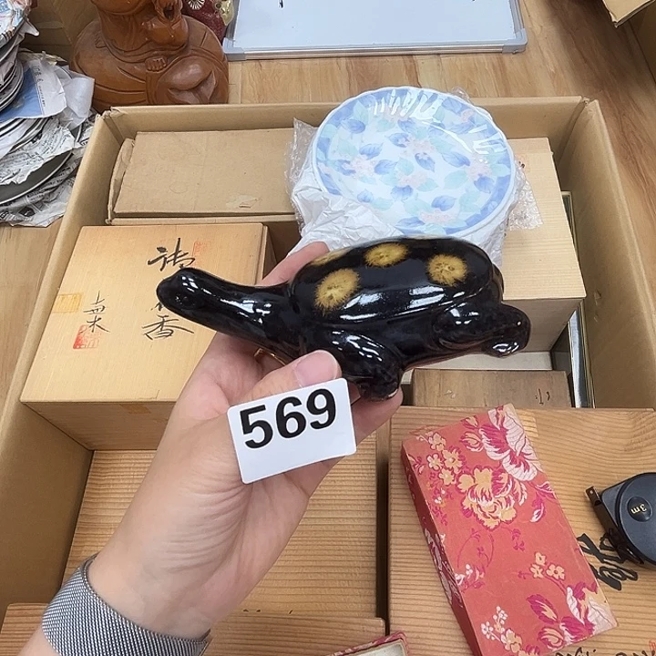 瓷片呀工艺品摆件瓷器摆件正能量