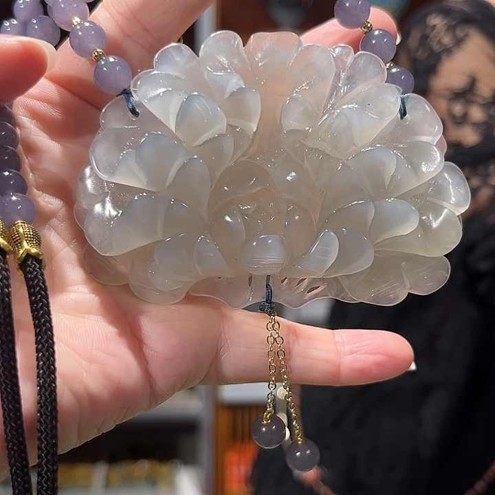 未镶嵌岫玉毛衣链