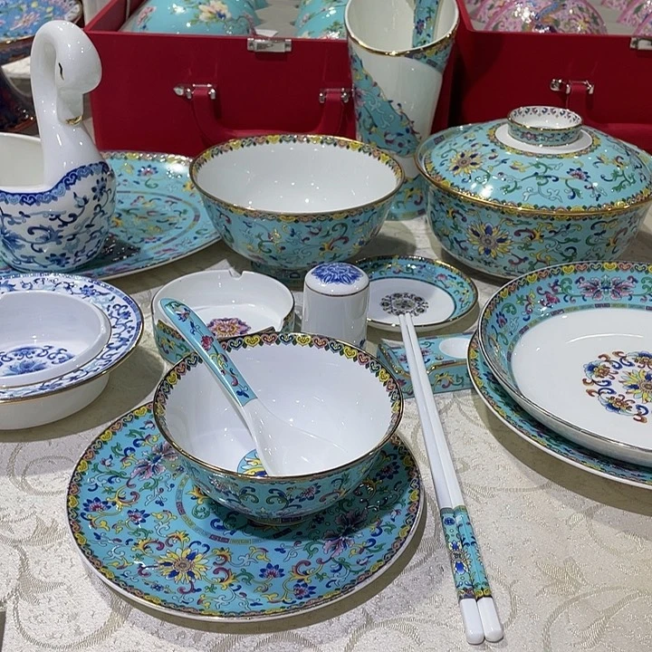 珐琅辉*.景德镇陶瓷瓷碗