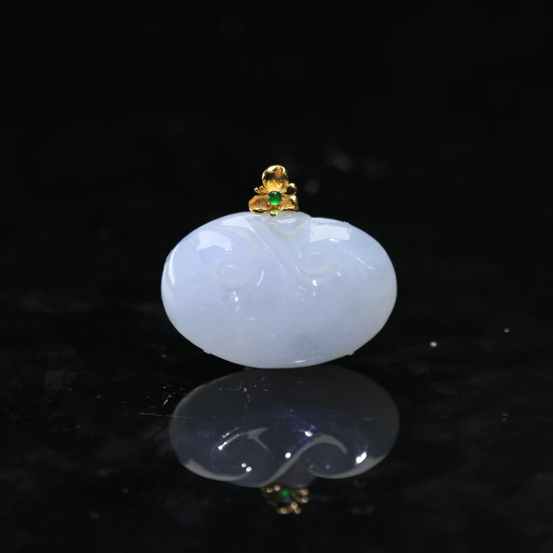 10天然缅甸翡翠A货18k紫如意/500410/上海嘉禾拍卖