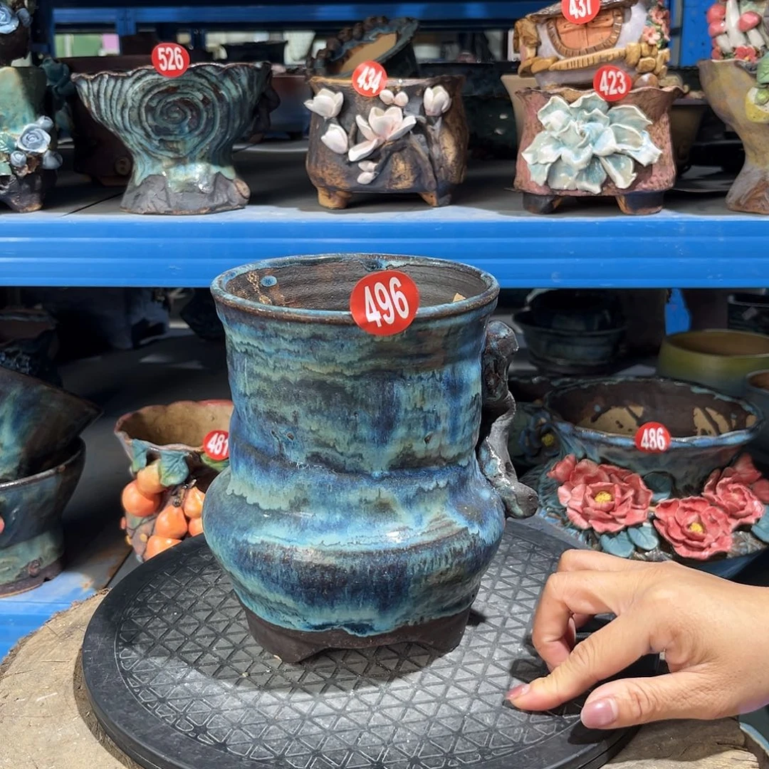 496 号陶然花器手工花盆