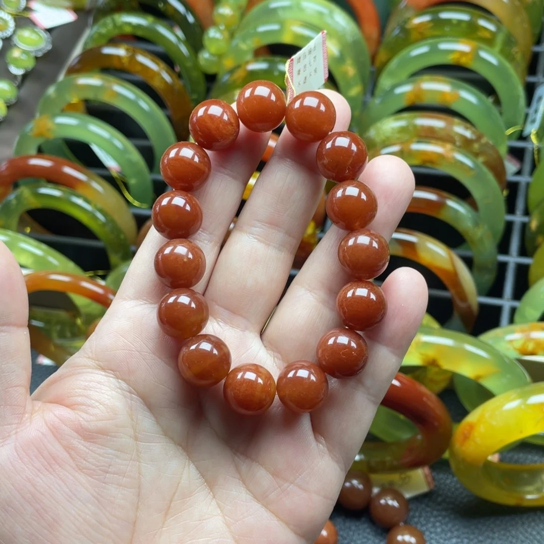 未镶嵌蛇纹石玉手链