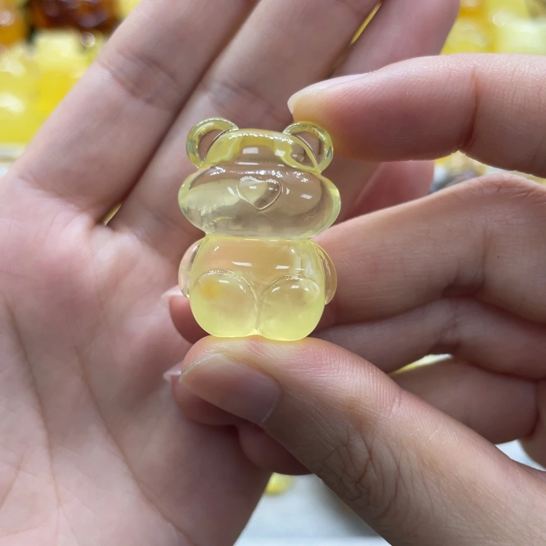 未镶嵌琥珀裸石天然琥珀蜜蜡熊5.3克