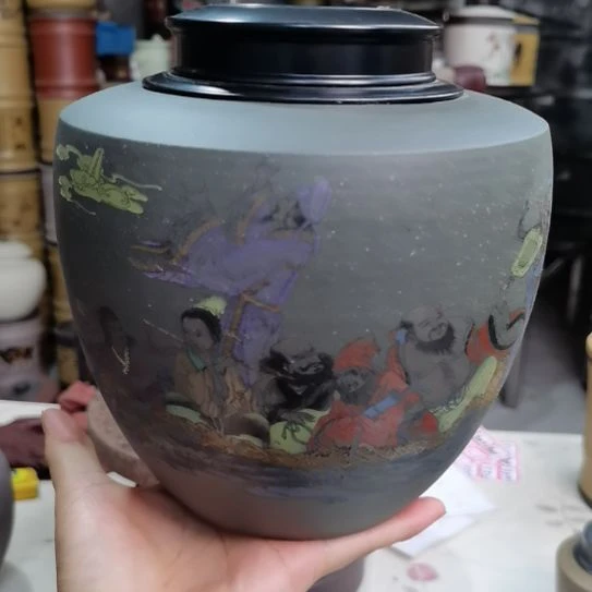紫砂茶叶罐醒茶罐黑标168