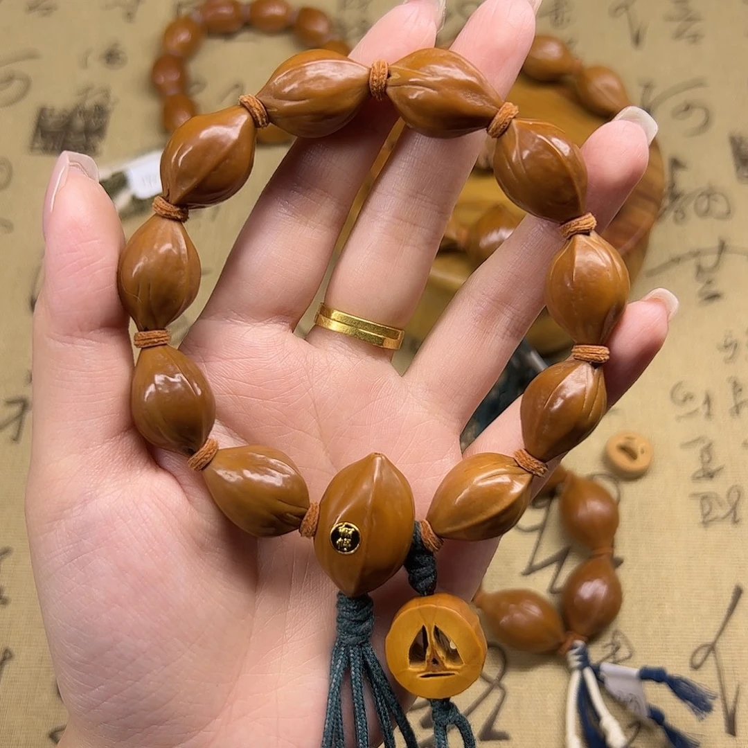 橄榄核手串/手链草*橄榄核手串梅林铁核三面佛定制