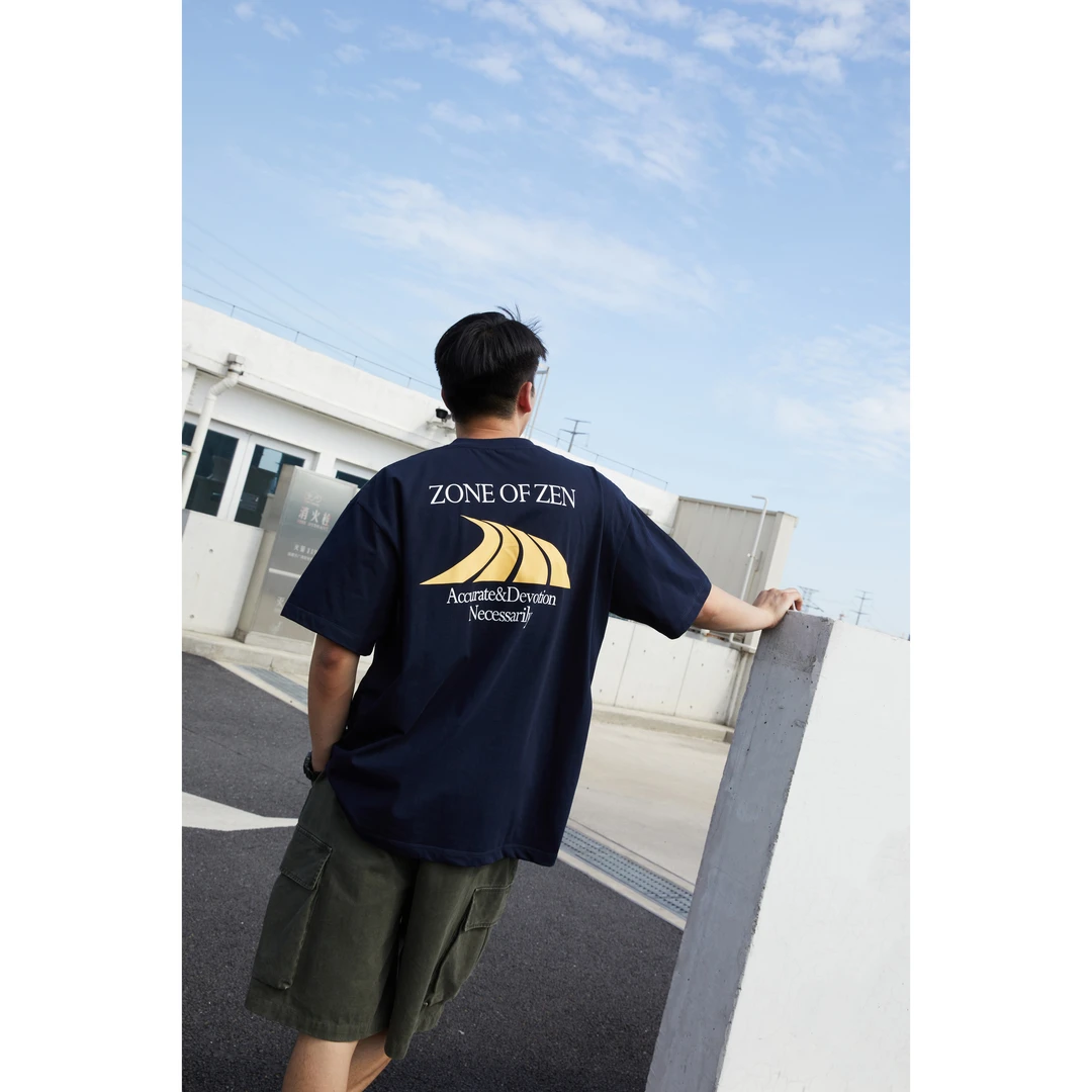 Zone11夏「」纯棉印花短袖T恤百搭t恤夏季休闲男装宽松ZT106