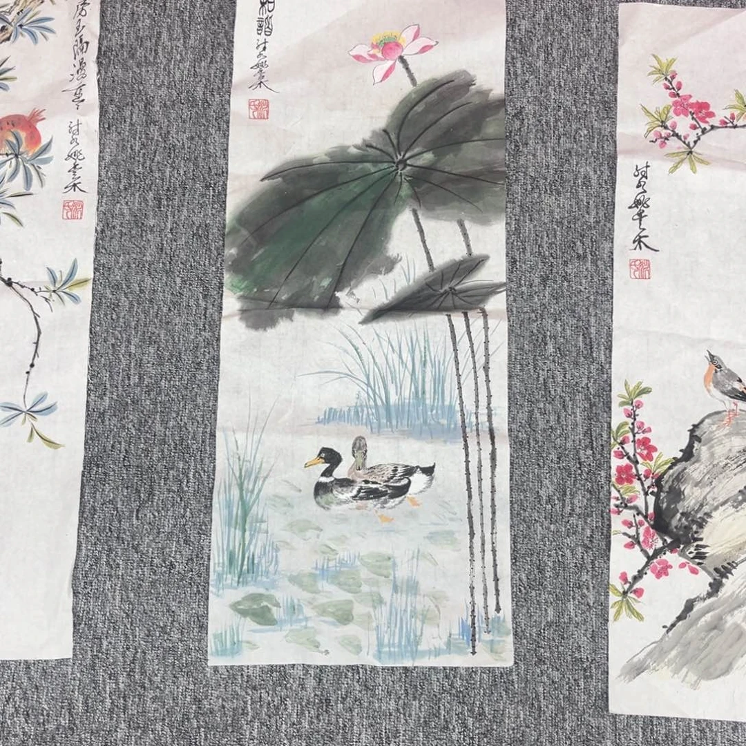 国画绘画作品多次参加全国美展并