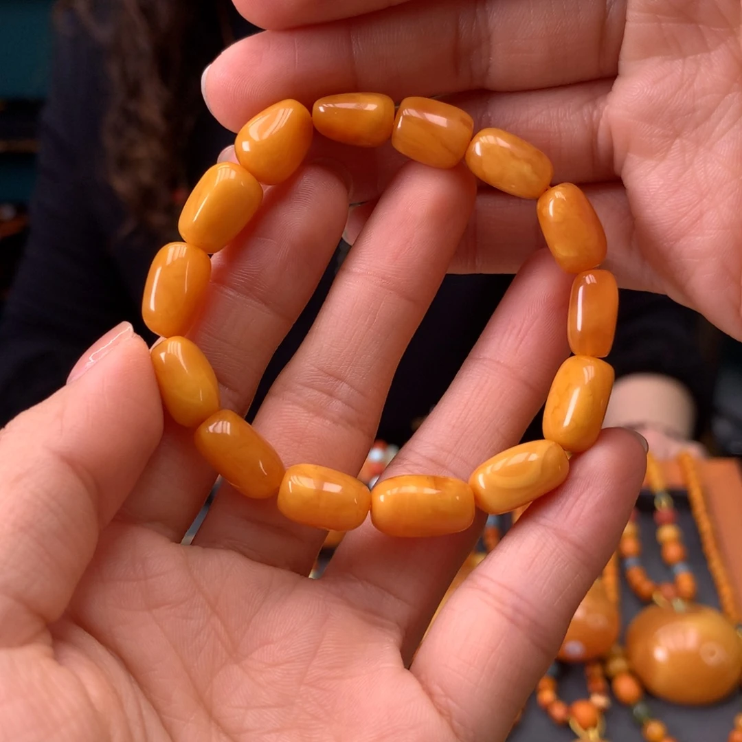 蜜蜡未镶嵌手串天然