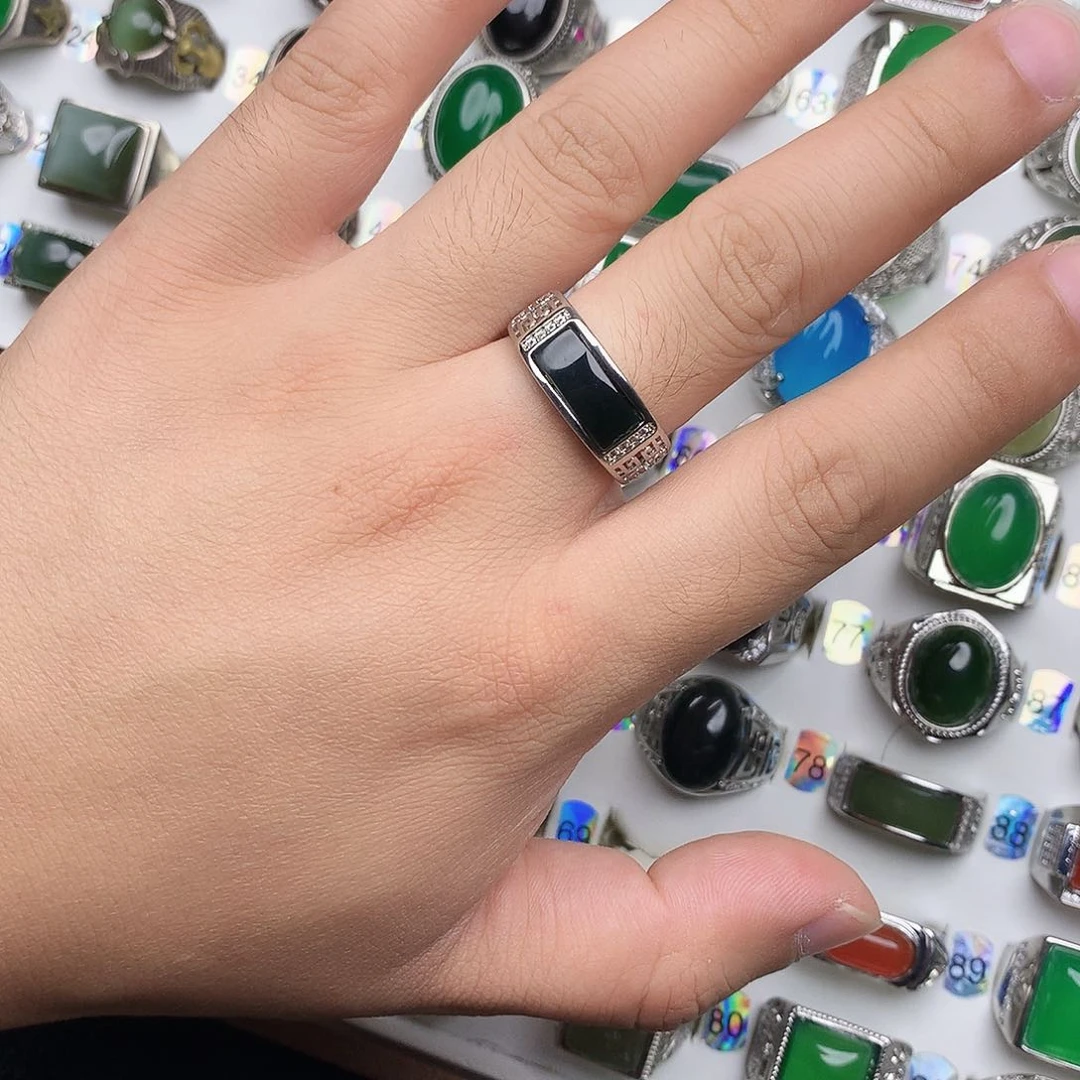 和田玉戒指合金1111