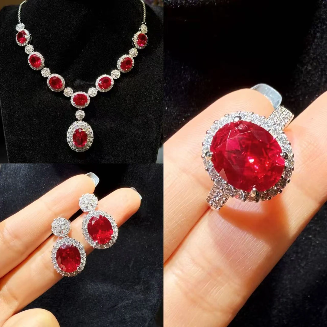 典藏轻奢-红宝石-高精切宝石套装YG-1741