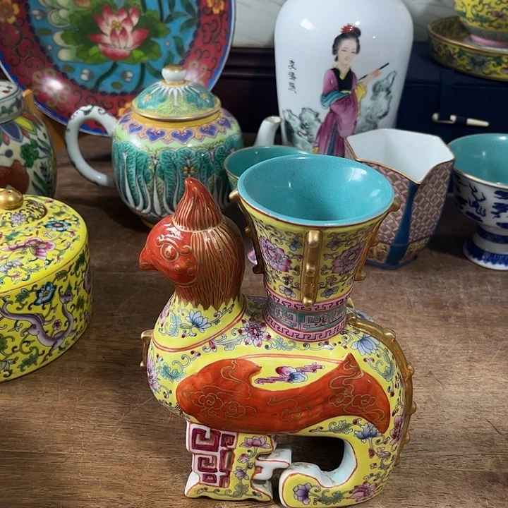 摆件珐琅彩精品陶瓷