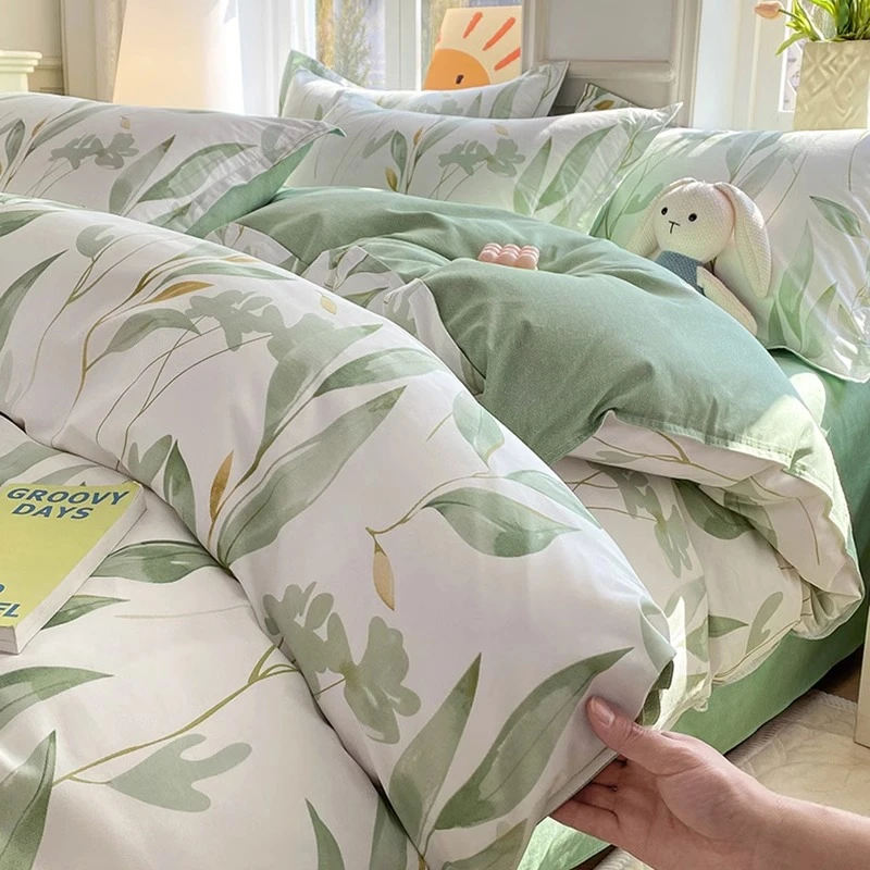 云瑾2025纯棉四件套床上用品全棉床单被套单双人床笠款三件套床品