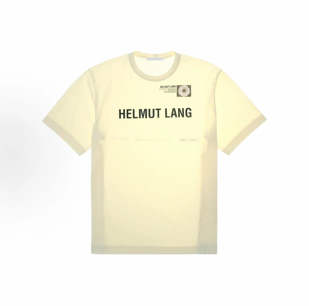 HELMUT LANGss23胶囊系列照片LOGO米白TEE