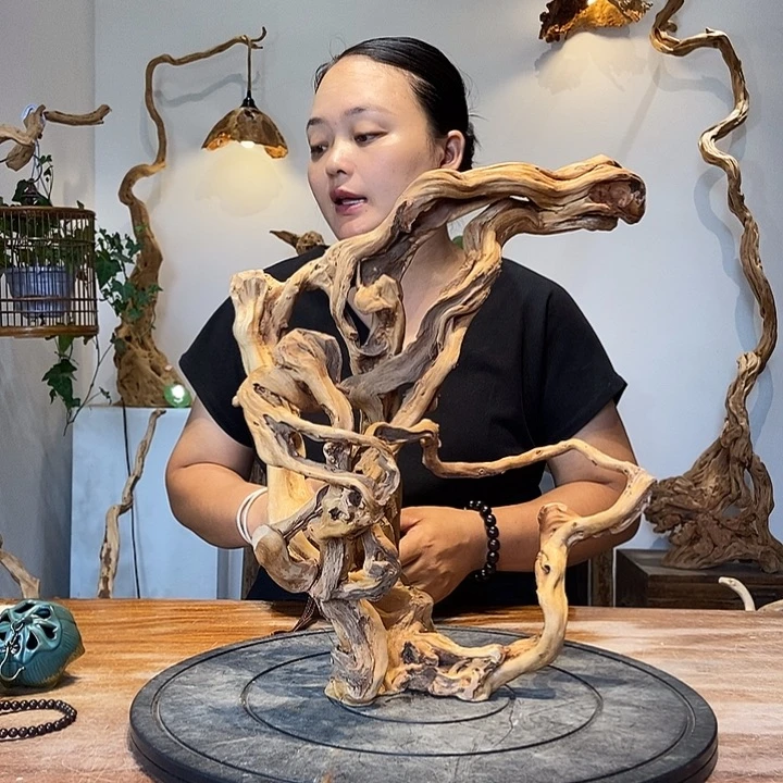 天然根雕陶制艺术品