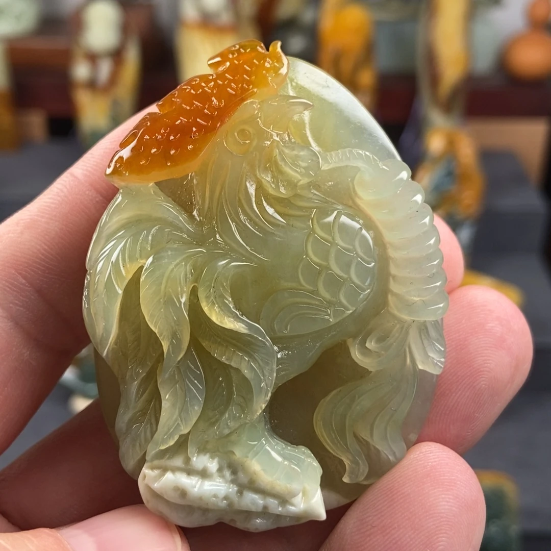 岫玉未镶嵌手把件