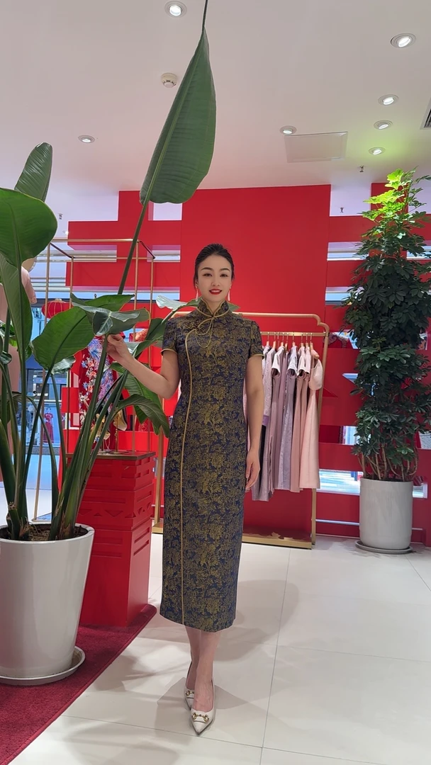 170223朱紫褕提花一鸣惊人婚宴喜婆婆喜妈妈日常旗袍