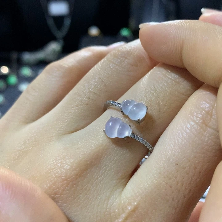 翡翠银S925镶嵌戒指