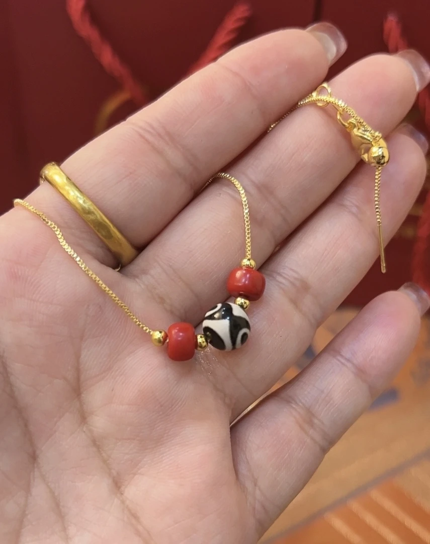 铜合金亚克力项链 时尚锁骨链，清库存，24号