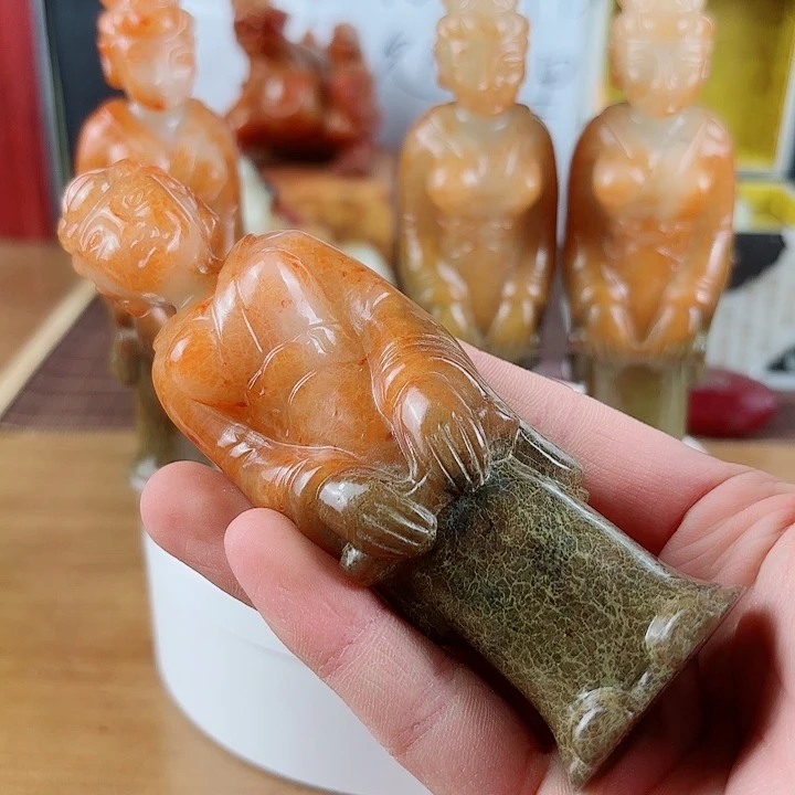 和田玉未镶嵌挂件聆*声